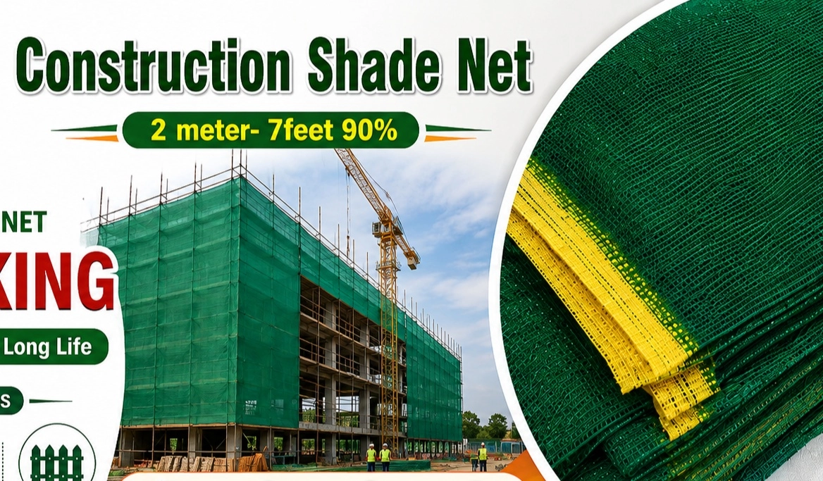 Construction Shade Net 2 meter- 7feet 90%