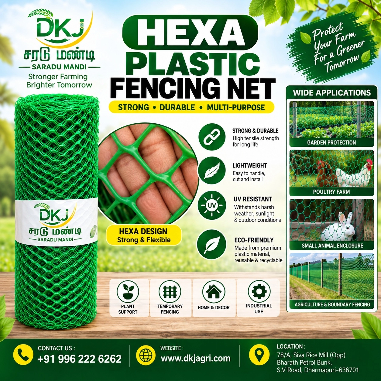 Fenching Net (hexa) - DKJ SARADU MANDI