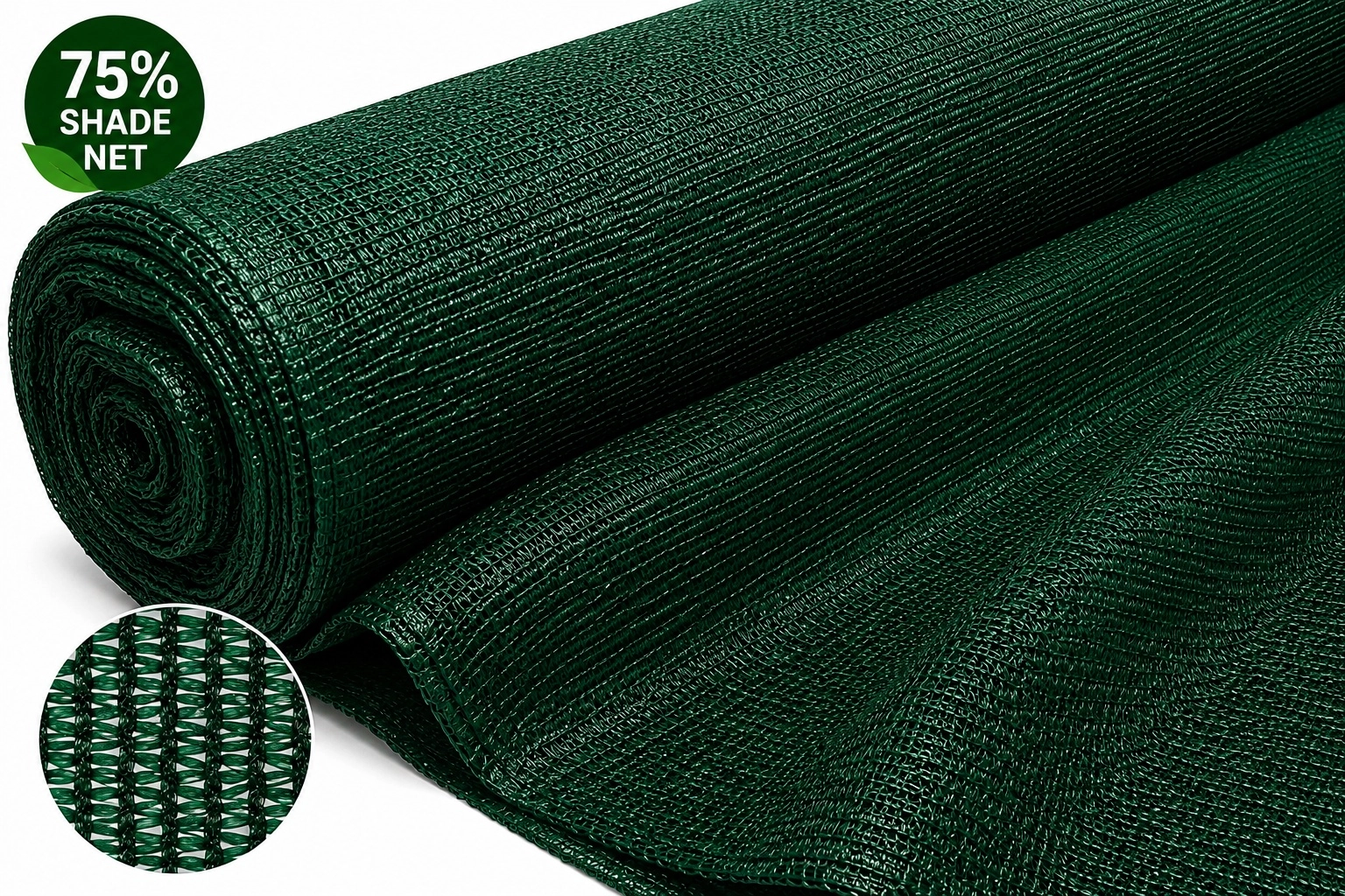 Green Shade Net 3 meter- 10feet 75%
