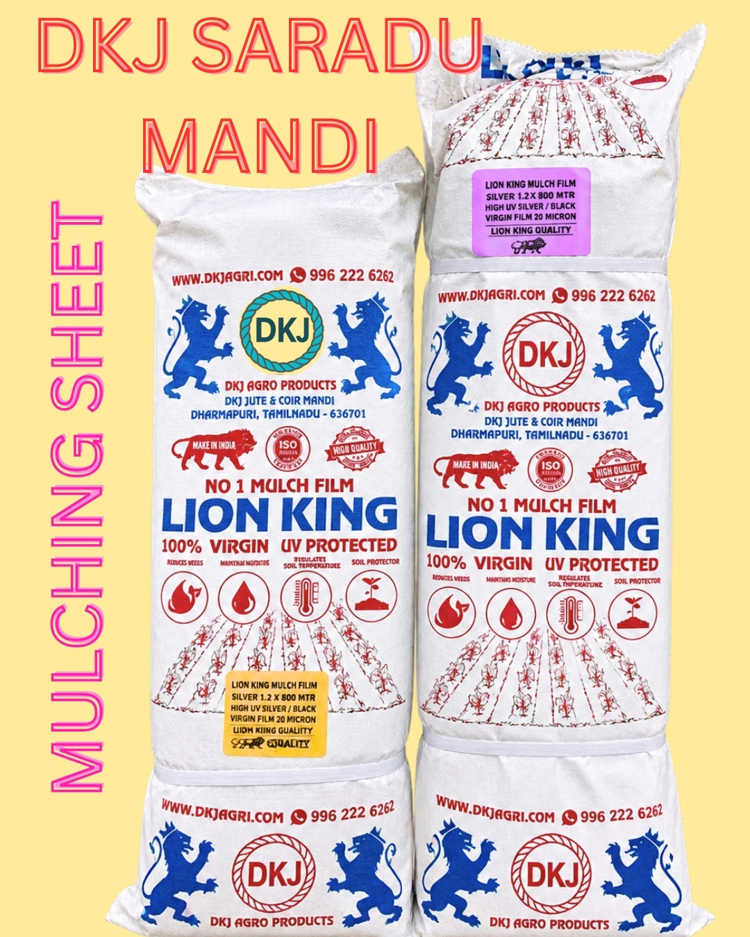 20 Micron Center Hole  Mulching Sheet – 3.2 Feet | 3 Months - DKJ SARADU MANDI