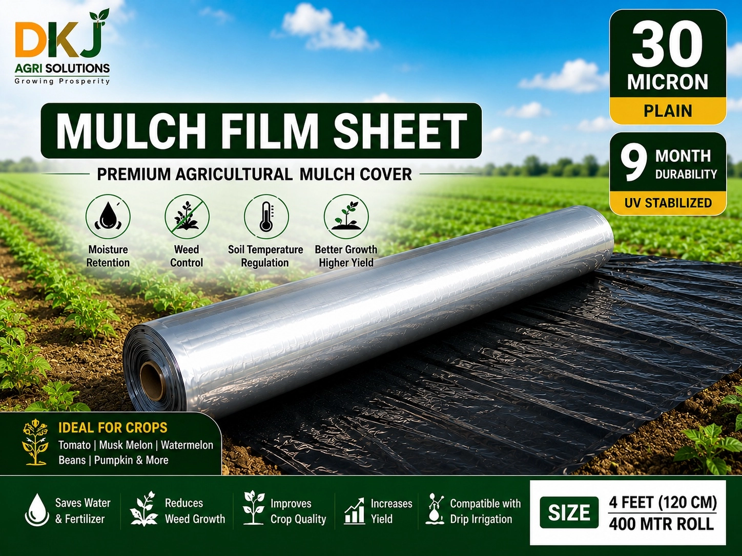 mulching sheet 30 micron