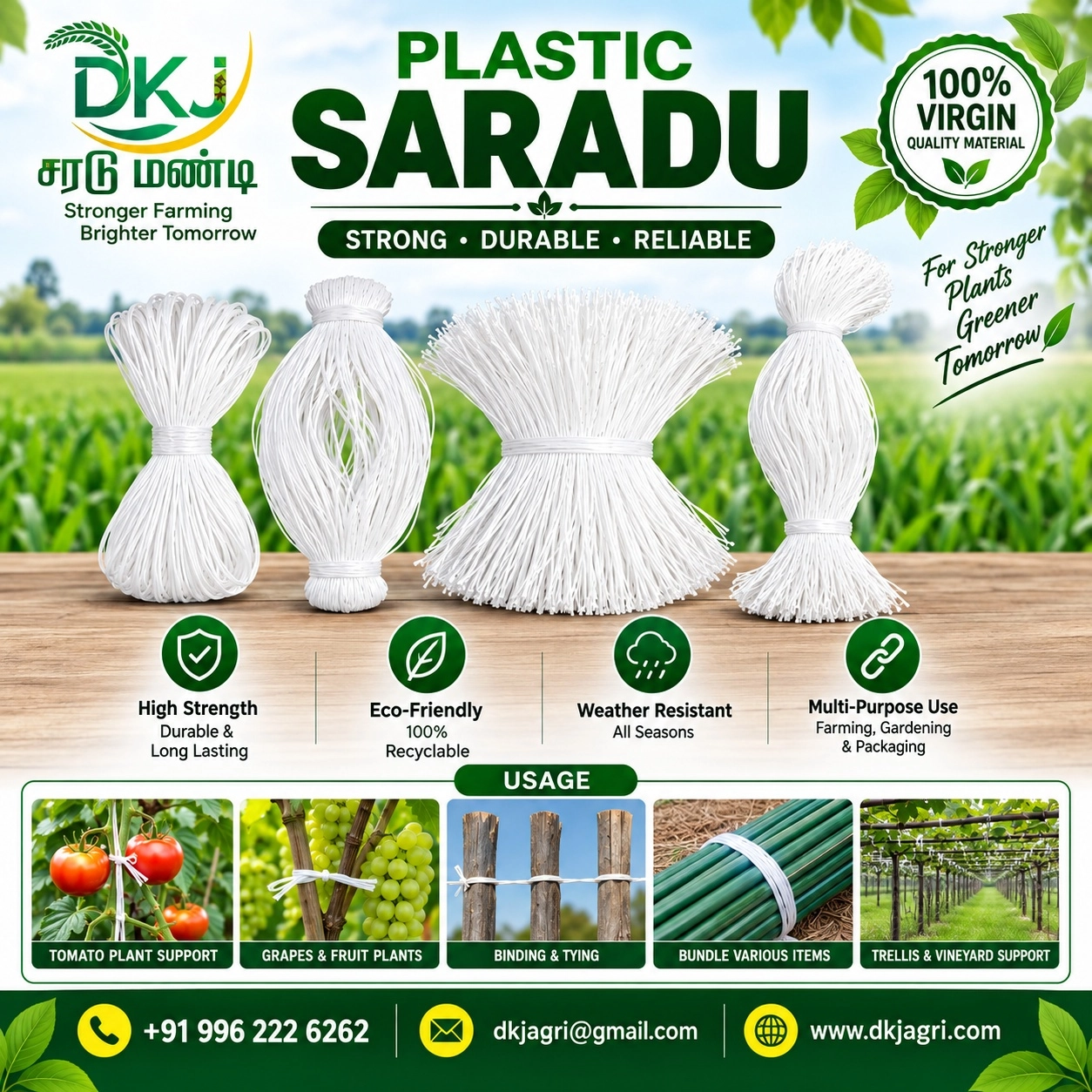Tomato Plastic Sutli White