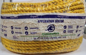 Yellow Pure Virgin PP Rope – Borewell Rope - Gallery Image