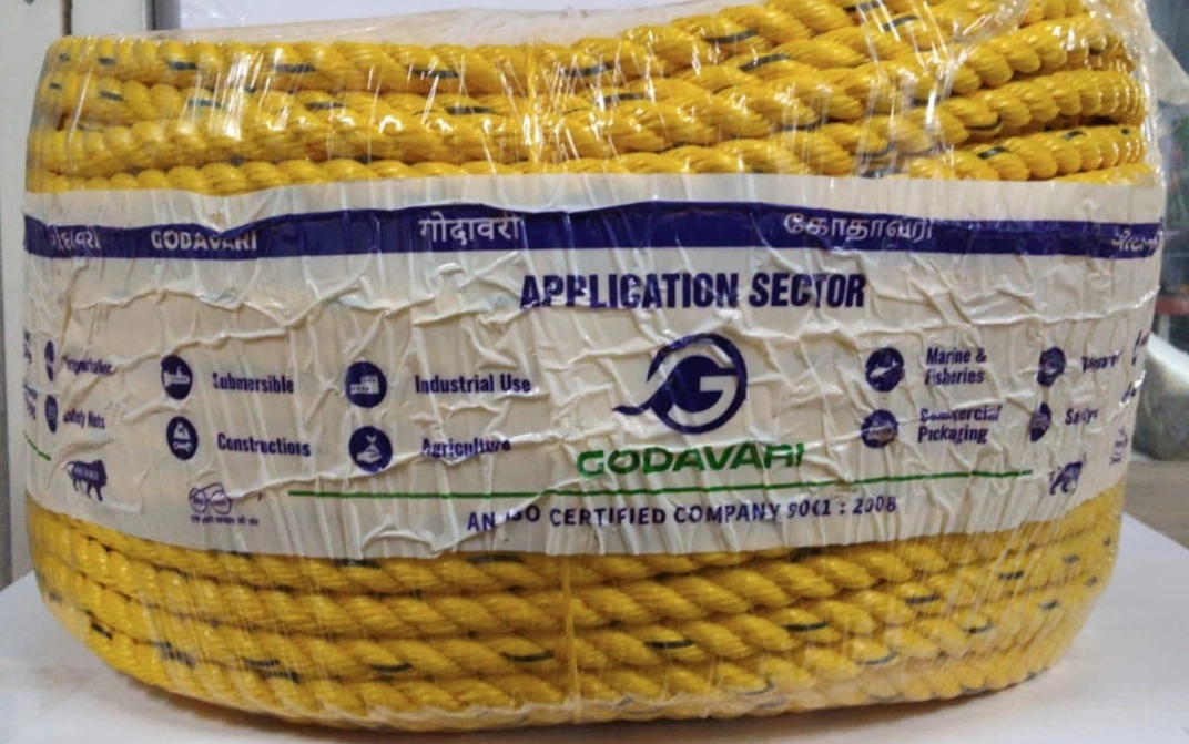 Yellow Pure Virgin PP Rope – Lorry Rope - DKJ SARADU MANDI