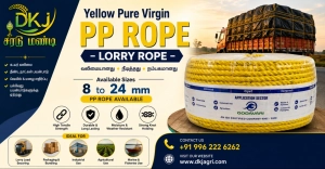 Yellow Pure Virgin PP Rope – Lorry Rope - Gallery Image